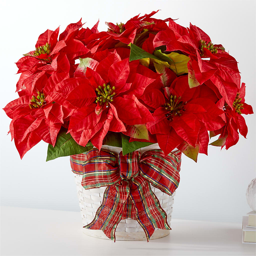 Happiest Holidays Poinsettia – Vidor Florist, Vidor TX
