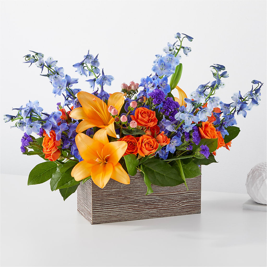 Radiant Citrus Box Bouquet – Vidor Florist, Vidor TX