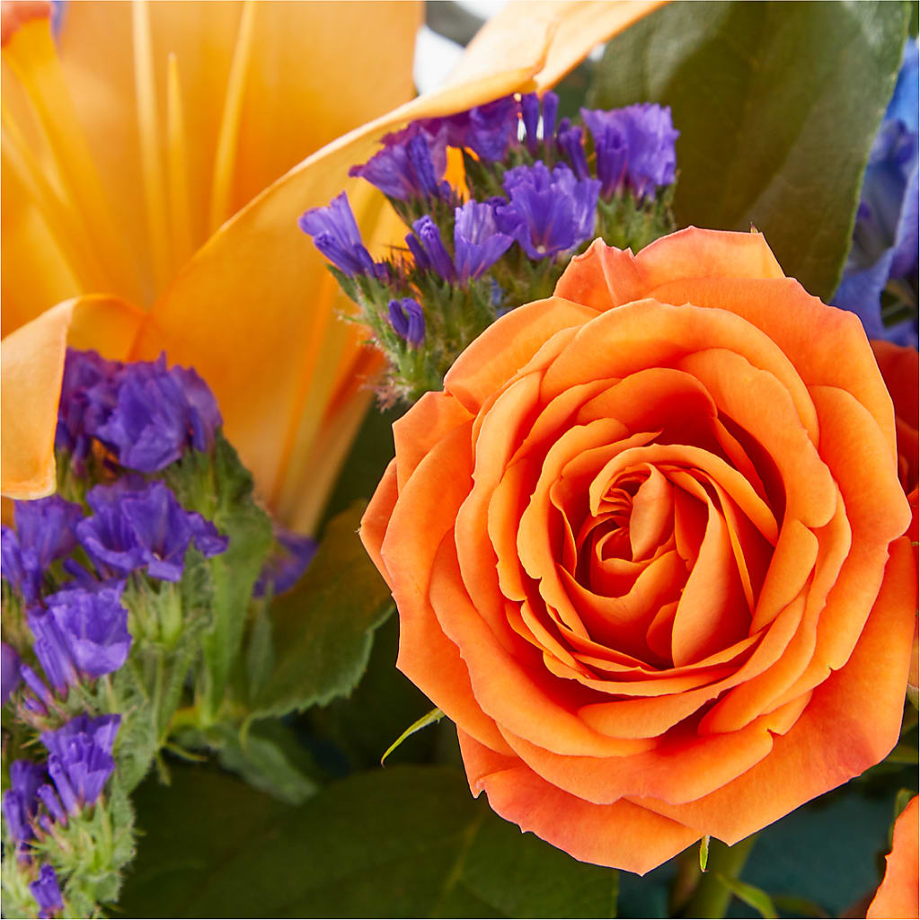 Radiant Citrus Box Bouquet – Vidor Florist, Vidor TX