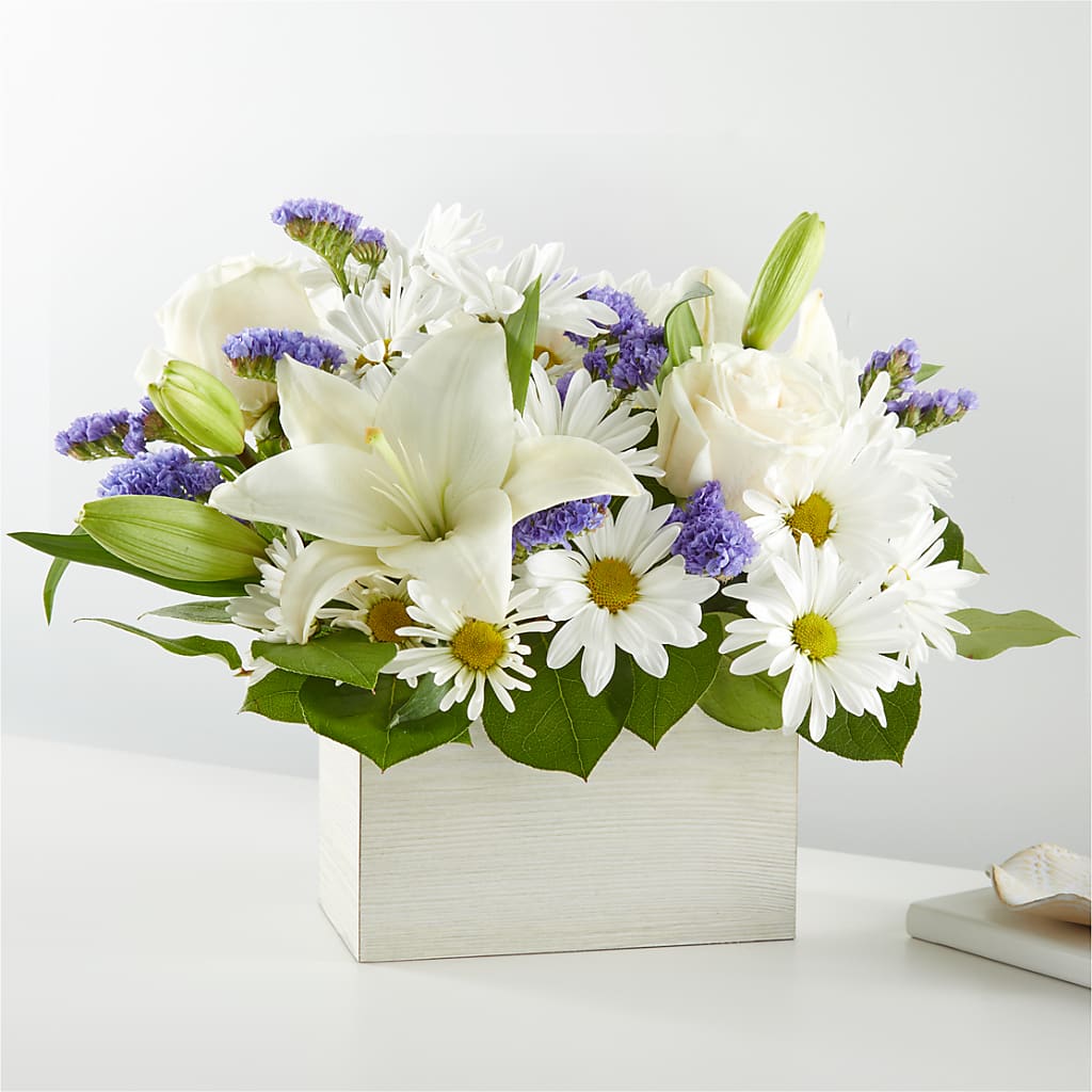 Beyond Blue Box Bouquet – Vidor Florist, Vidor TX