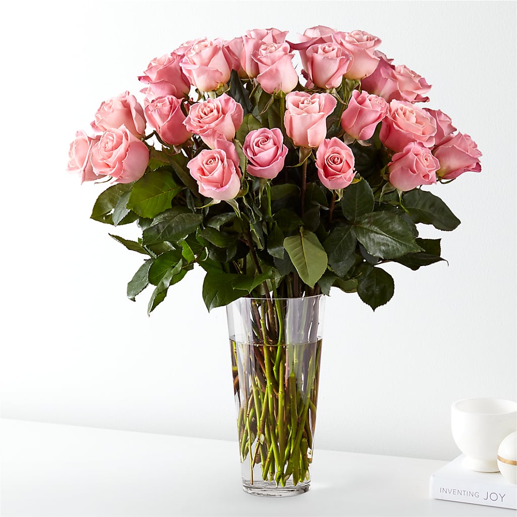 Long Stem Pink Rose Bouquet – Vidor Florist, Vidor TX