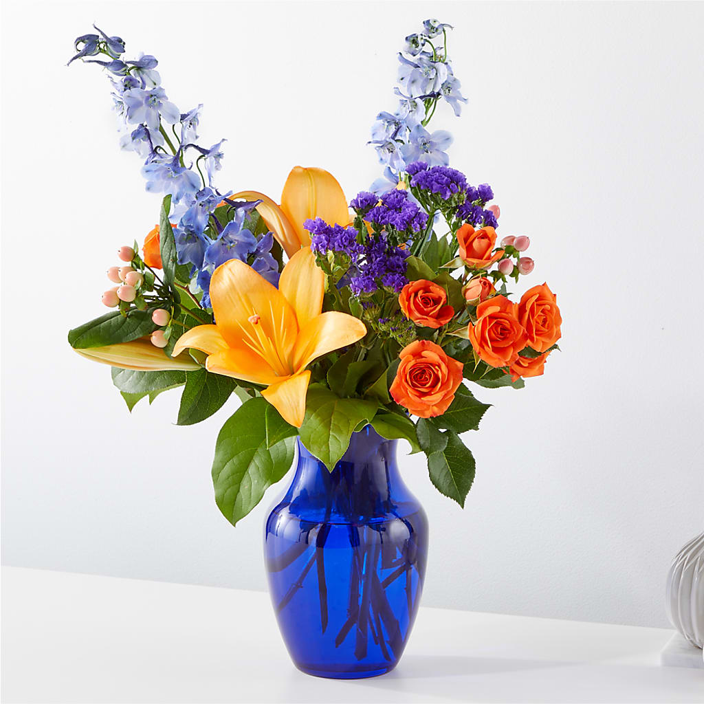 Radiant Citrus Bouquet – Vidor Florist, Vidor TX