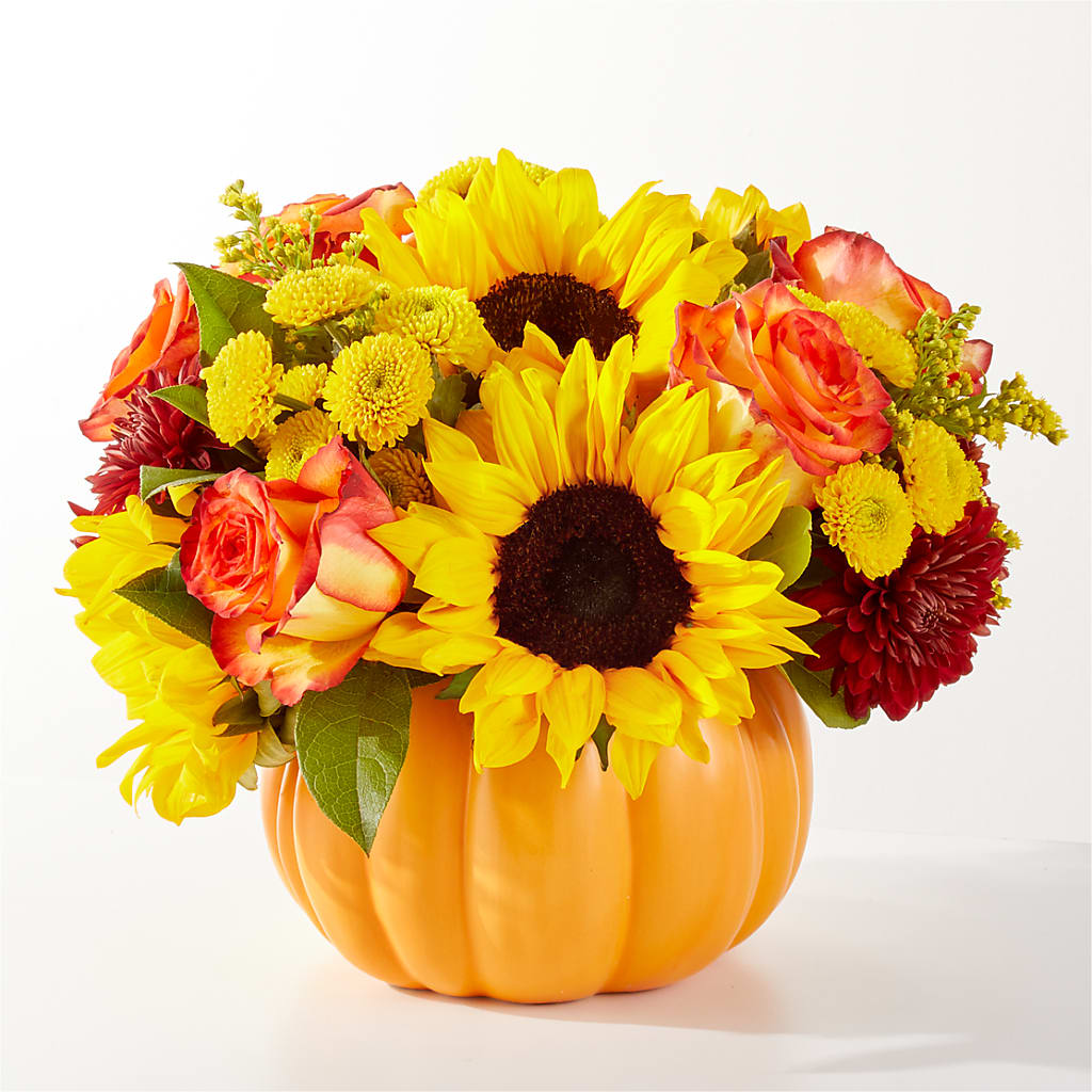 Golden Gourd Pumpkin Bouquet – Vidor Florist, Vidor TX