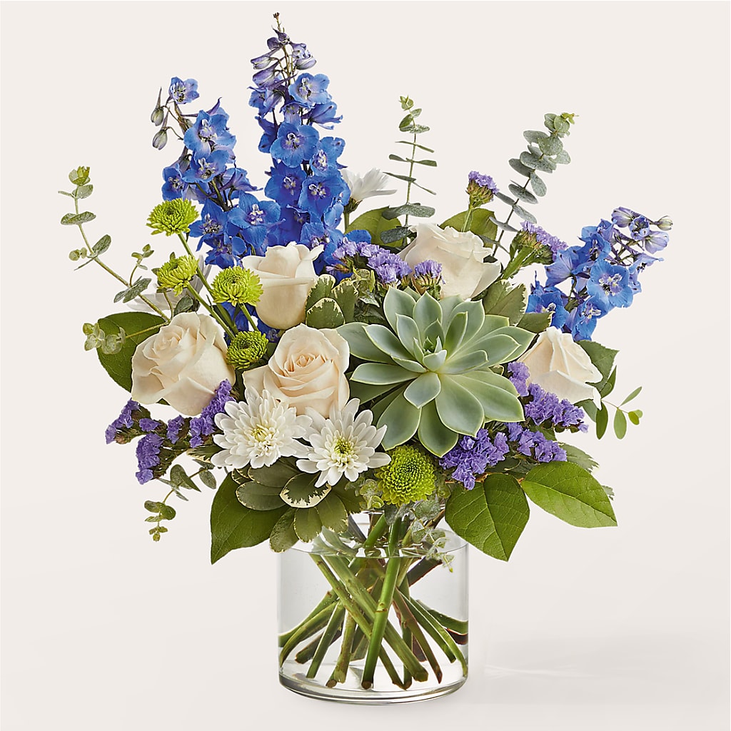 Cerulean Waves Bouquet – Vidor Florist, Vidor TX