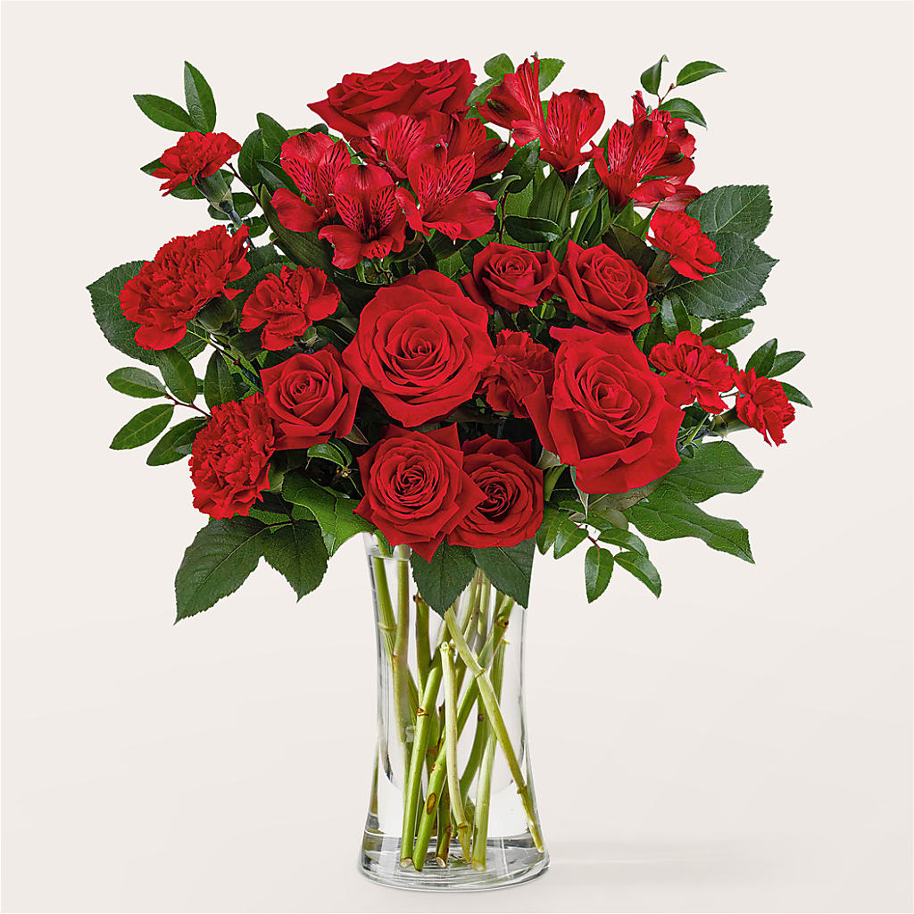 Brilliant Ruby Bouquet – Vidor Florist, Vidor TX