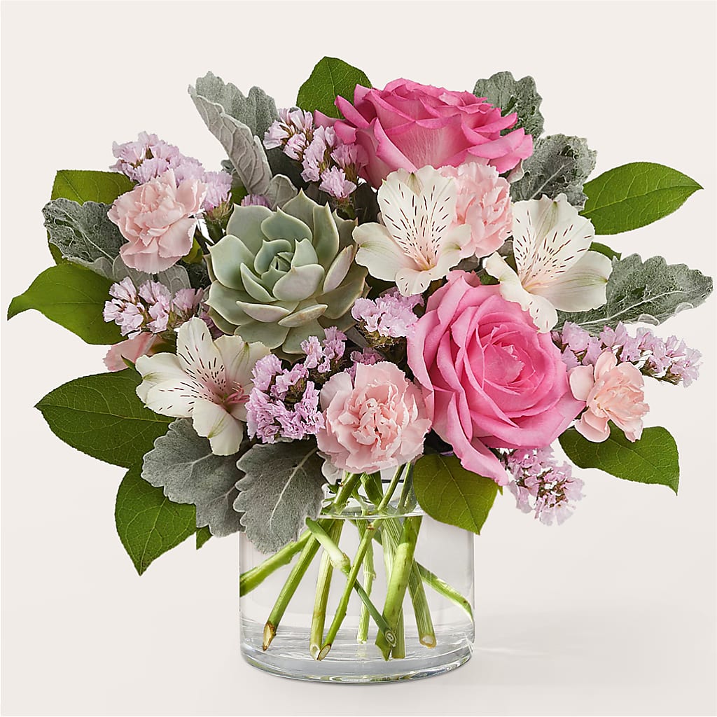 Dusty Rose Bouquet – Vidor Florist, Vidor TX