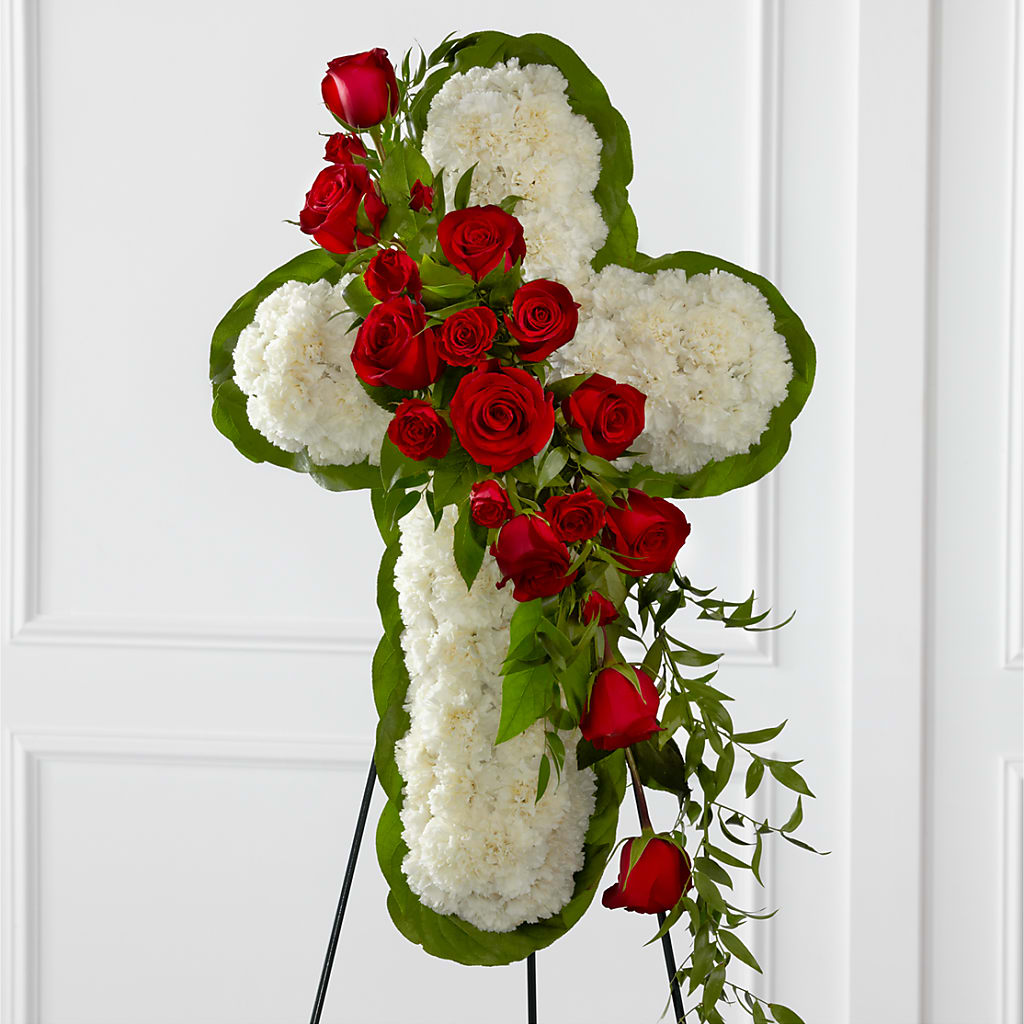 Floral Cross Easel – Vidor Florist, Vidor TX