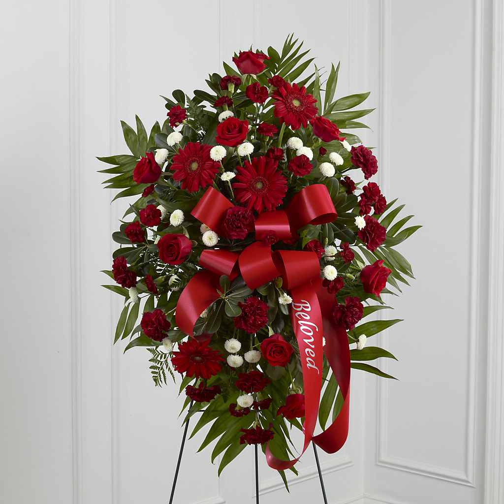 Treasured Memories Standing Spray – Vidor Florist, Vidor TX