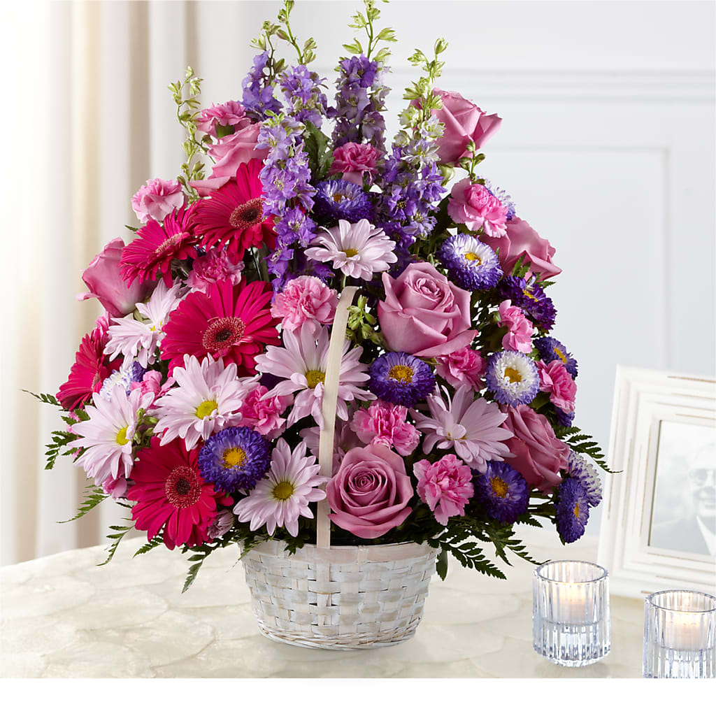 Pastel Peace Basket – Vidor Florist, Vidor TX