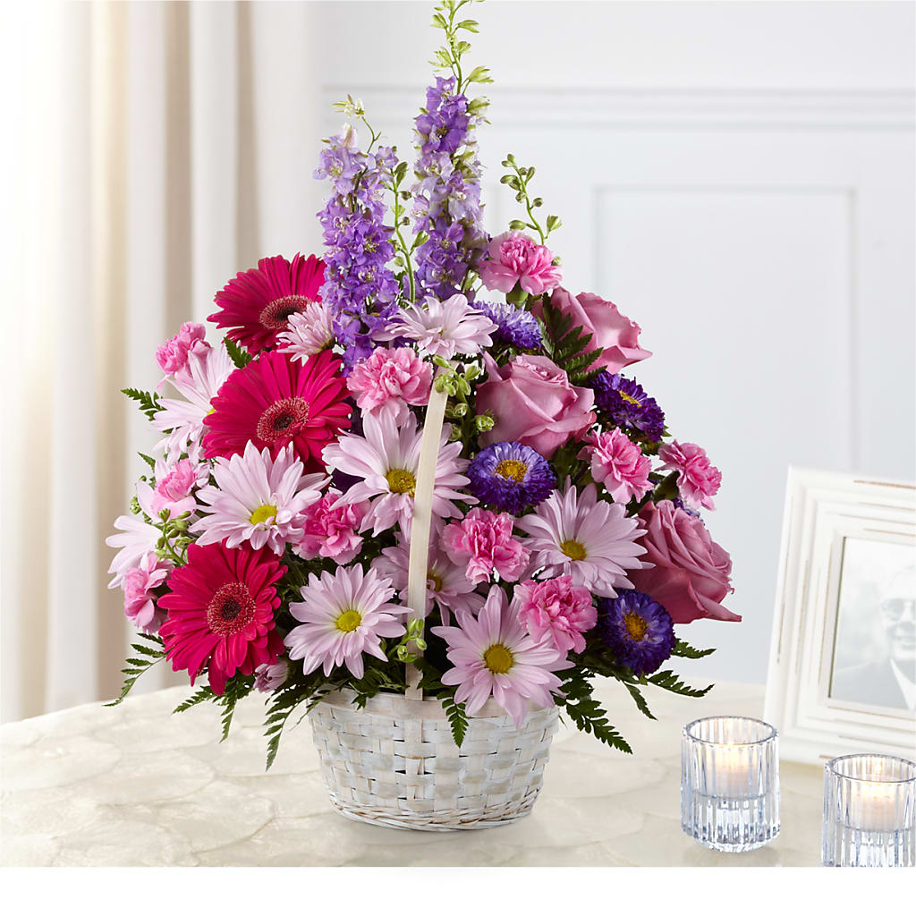 Pastel Peace Basket – Vidor Florist, Vidor TX