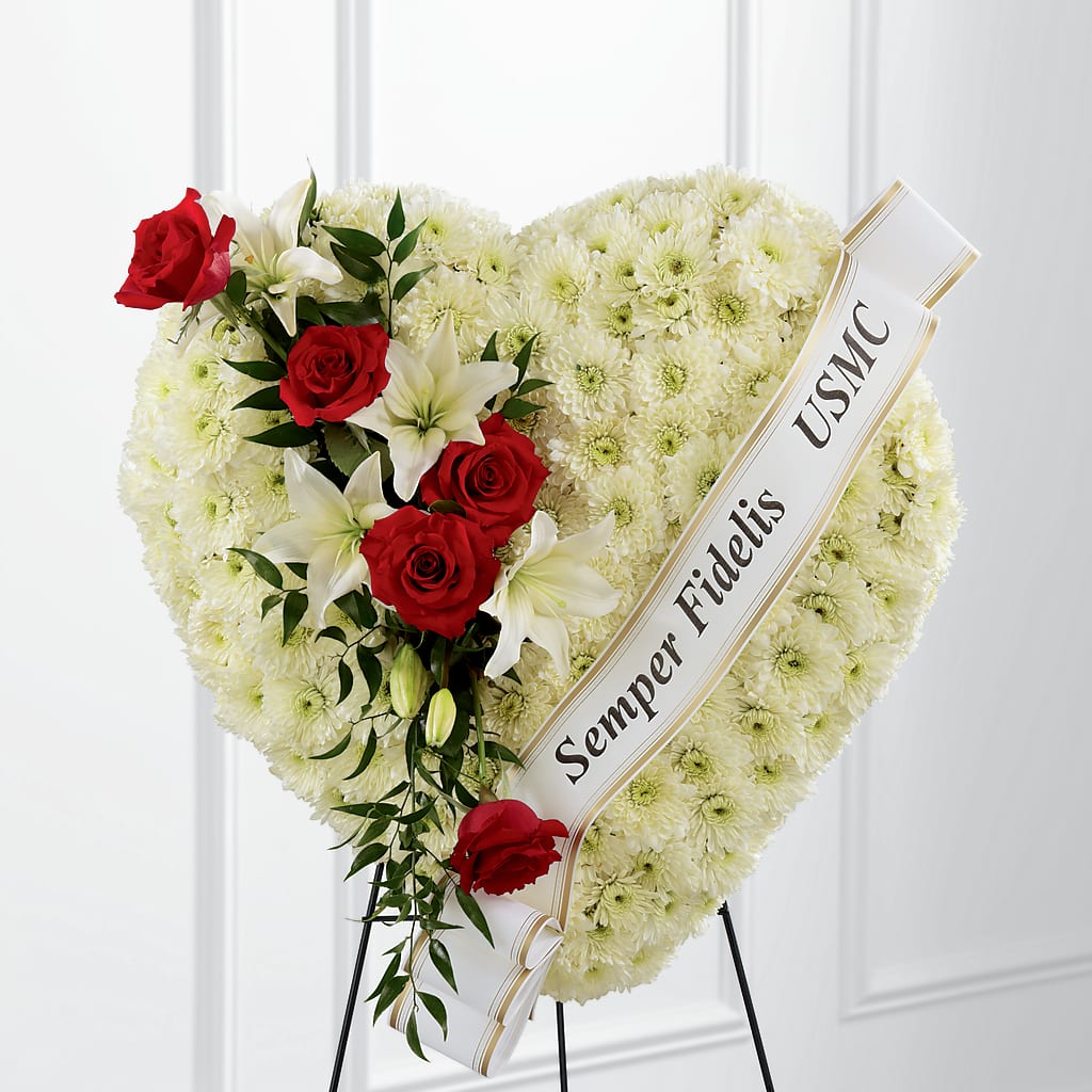 Heartfelt Hero Standing Heart – Vidor Florist, Vidor TX