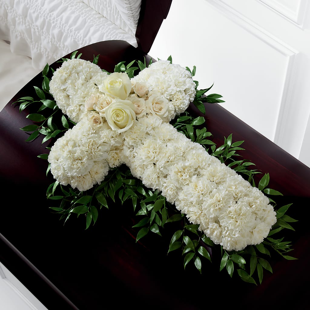 Peaceful Memories Casket Spray (Standard) – Vidor Florist, Vidor TX