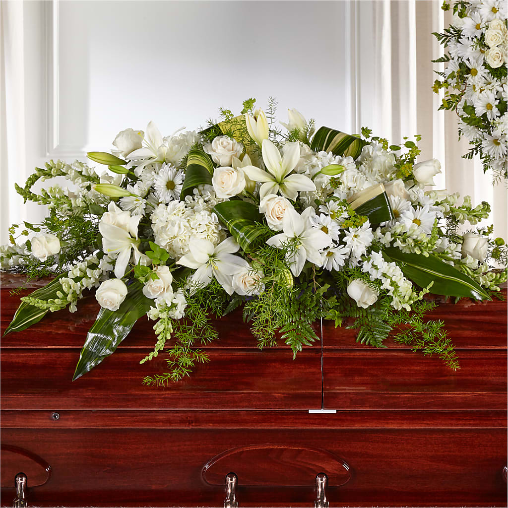 Abundance Casket Spray – Vidor Florist, Vidor TX