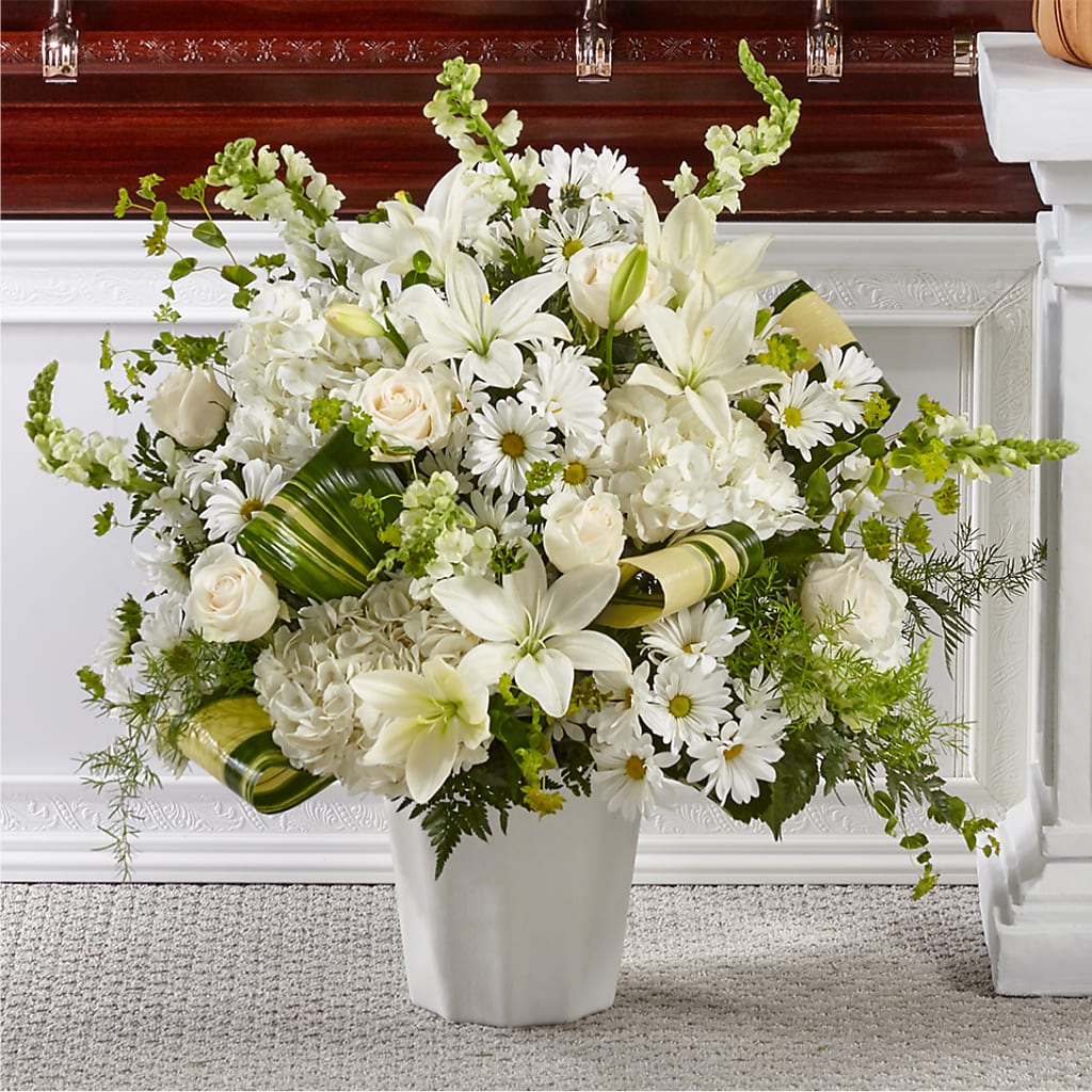 Thoughts of Tranquility Floor Basket – Vidor Florist, Vidor TX