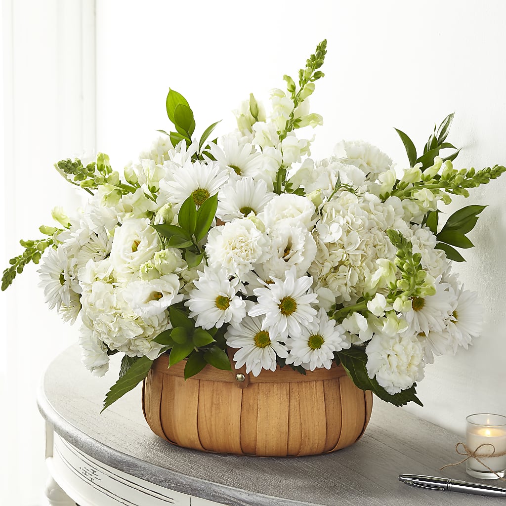 Pure Ivory Basket – Vidor Florist, Vidor TX