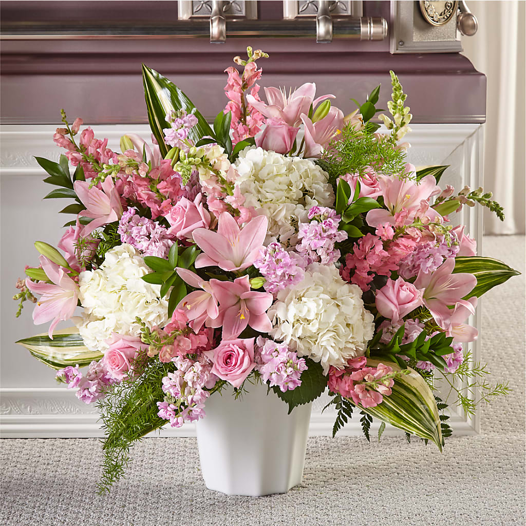Simply Serene Floor Basket – Vidor Florist, Vidor TX