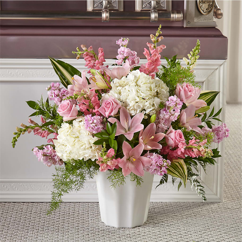 Simply Serene Floor Basket – Vidor Florist, Vidor TX