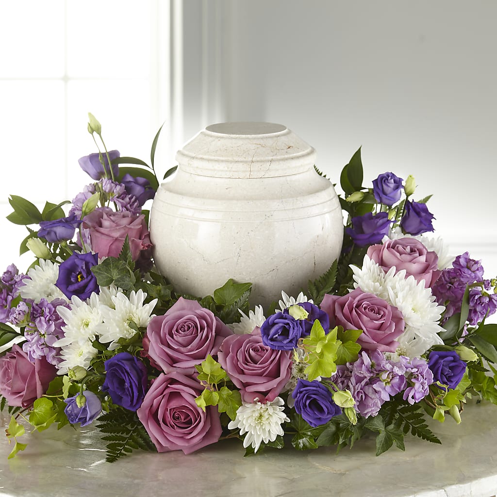 Blooming Sympathy Cremation Adornment – Vidor Florist, Vidor TX