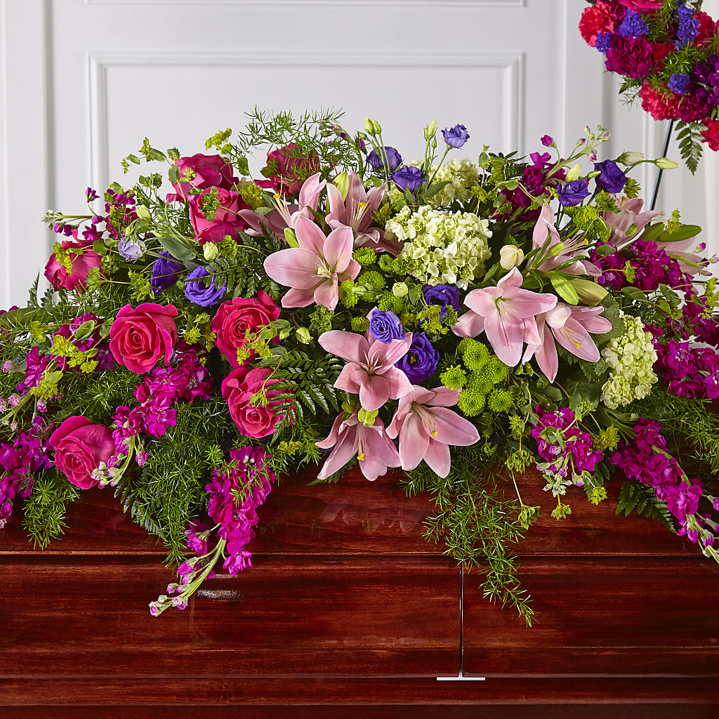 Radiant Tribute Casket Spray – Vidor Florist, Vidor TX