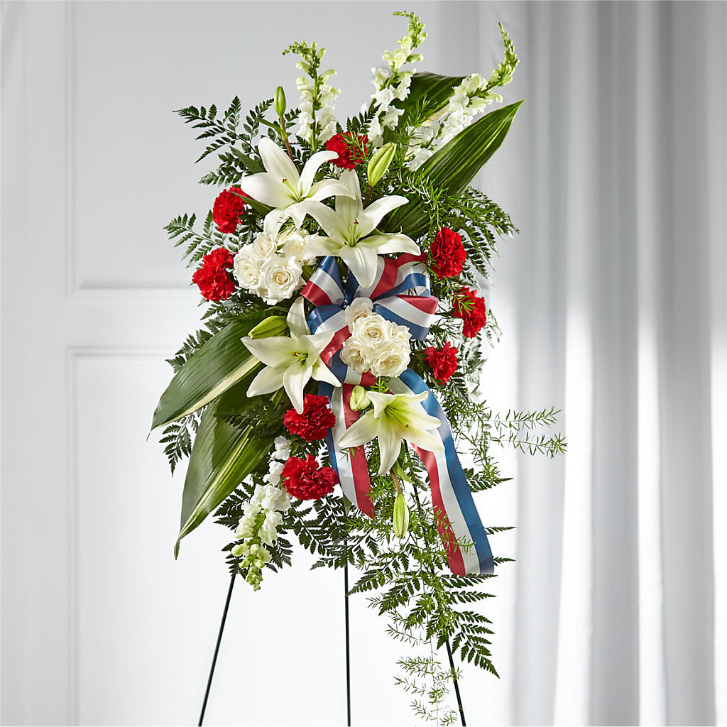 Stars of Life Standing Spray – Vidor Florist, Vidor TX