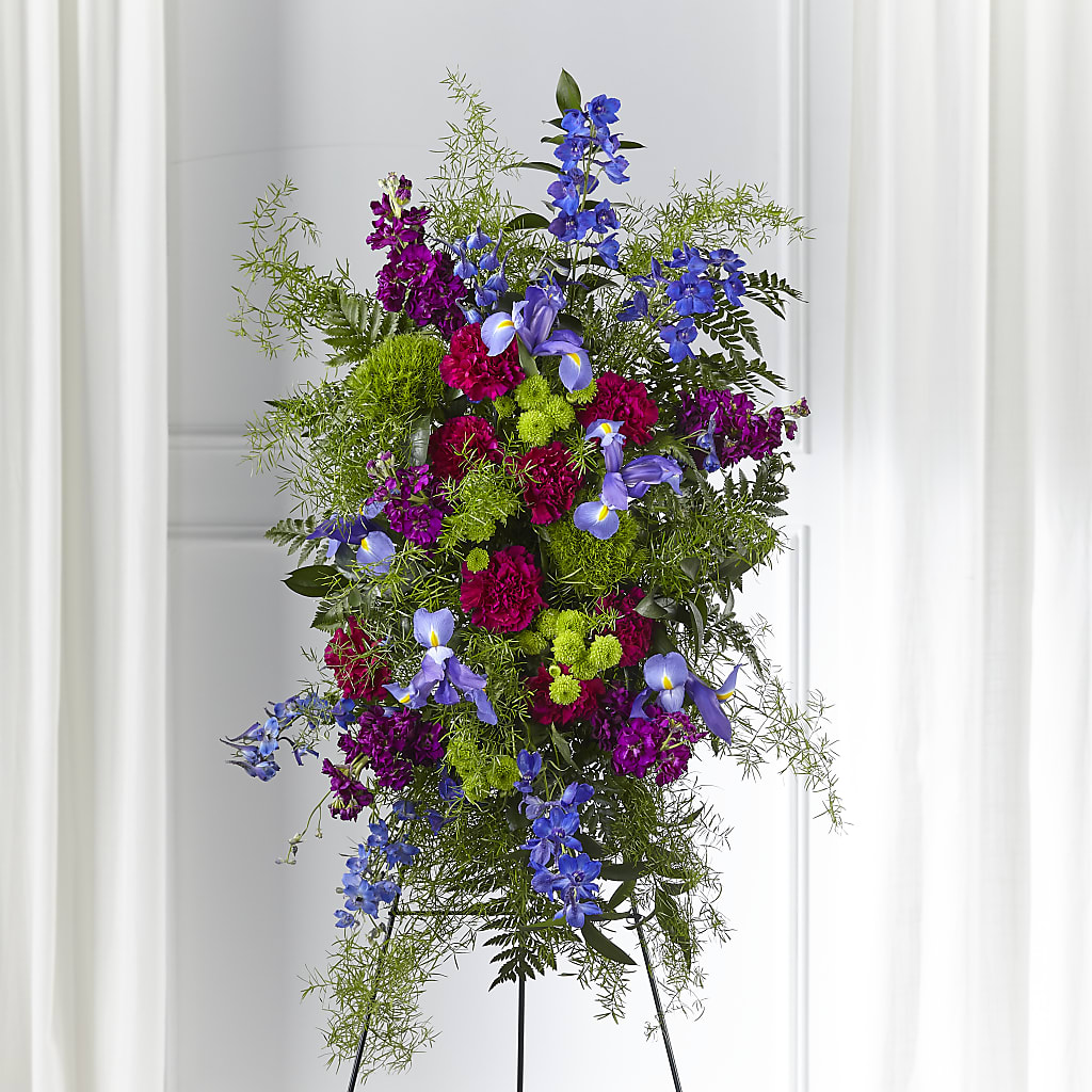 Heavenly Skies Standing Spray – Vidor Florist, Vidor TX