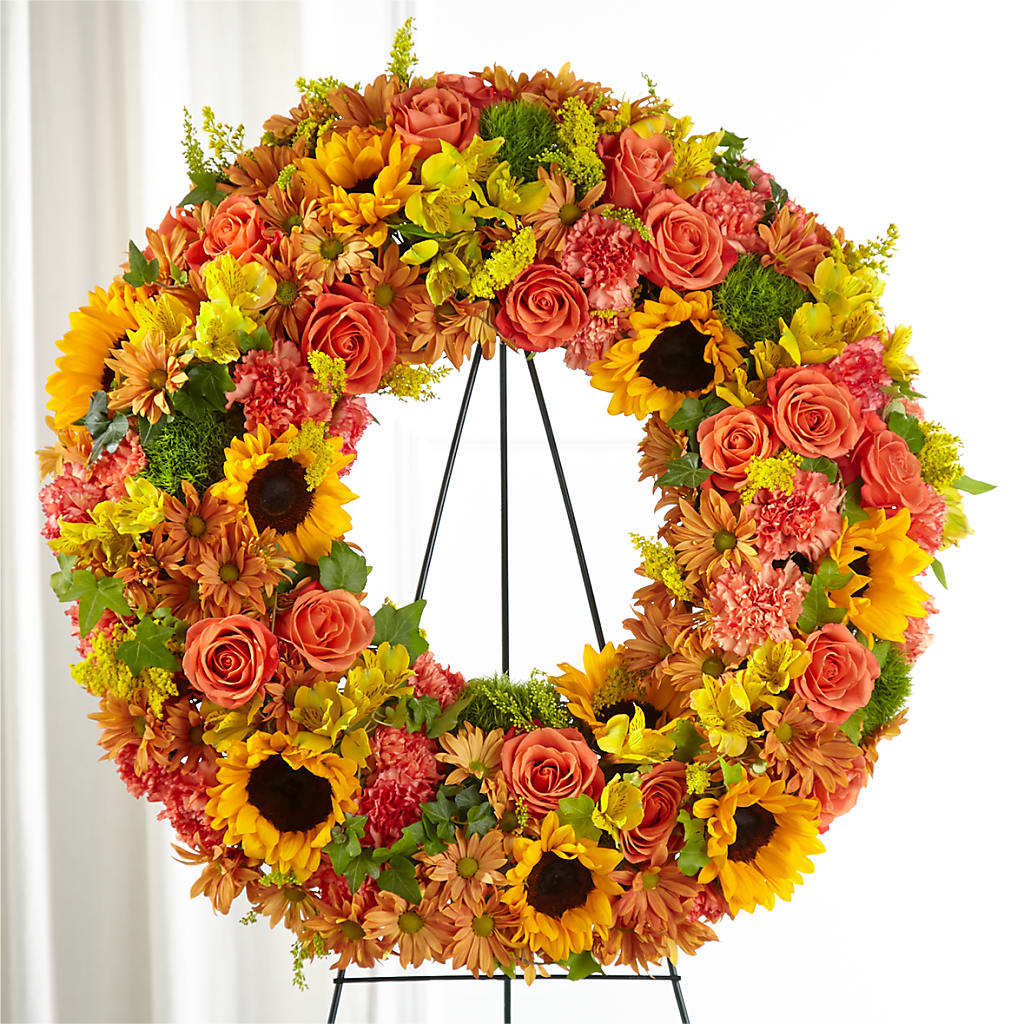 Autumnal Memories Wreath (Standard) – Vidor Florist, Vidor TX