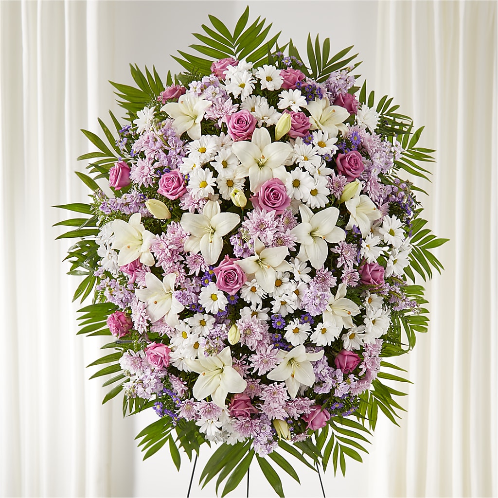 Surrounded by Love Standing Spray – Vidor Florist, Vidor TX