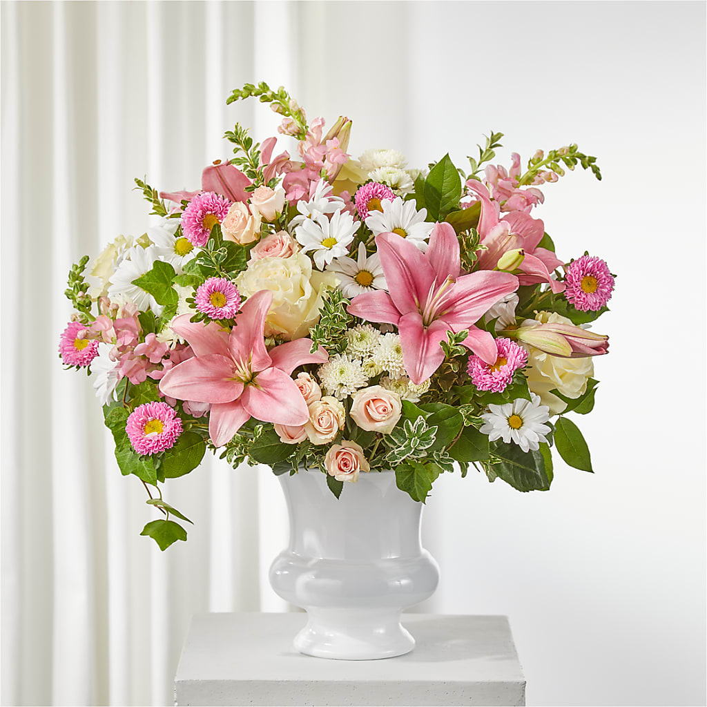 Empathetic Blooms Urn Arrangement – Vidor Florist, Vidor TX
