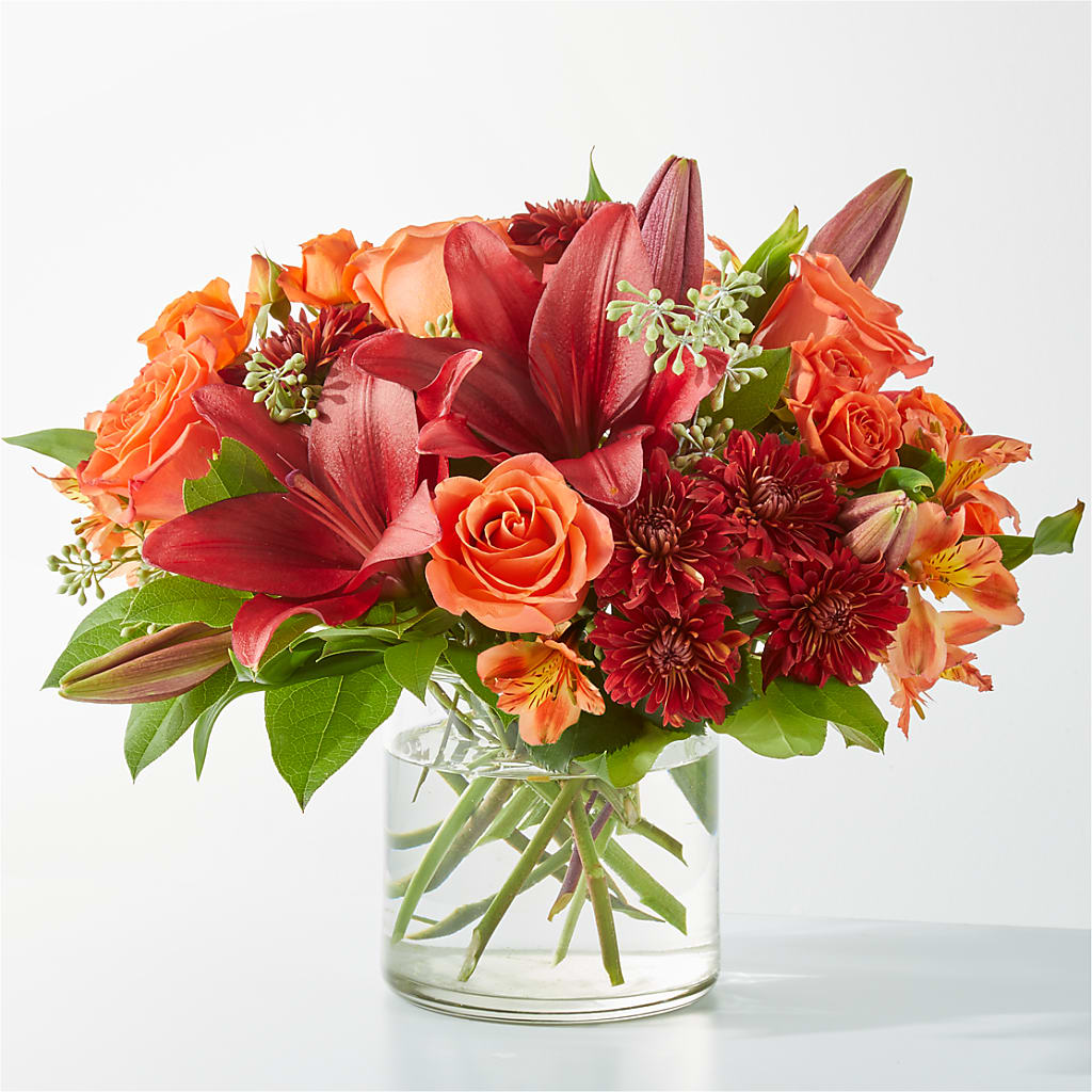 Crimson Leaves Bouquet – Vidor Florist, Vidor TX