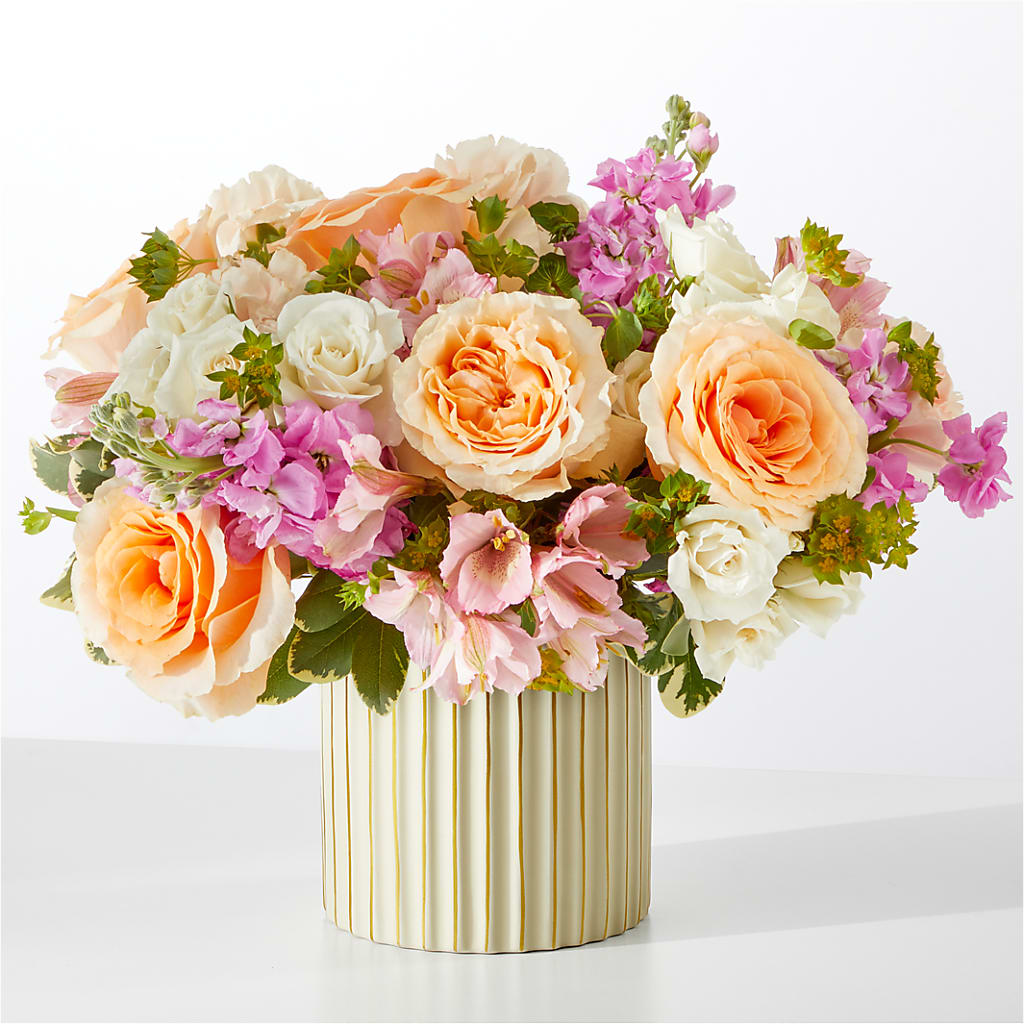 Paradise Bouquet with Ivory Vase – Vidor Florist, Vidor TX