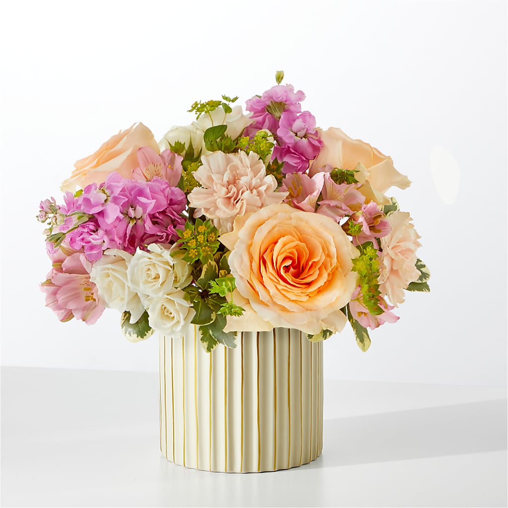 Paradise Bouquet with Ivory Vase – Vidor Florist, Vidor TX