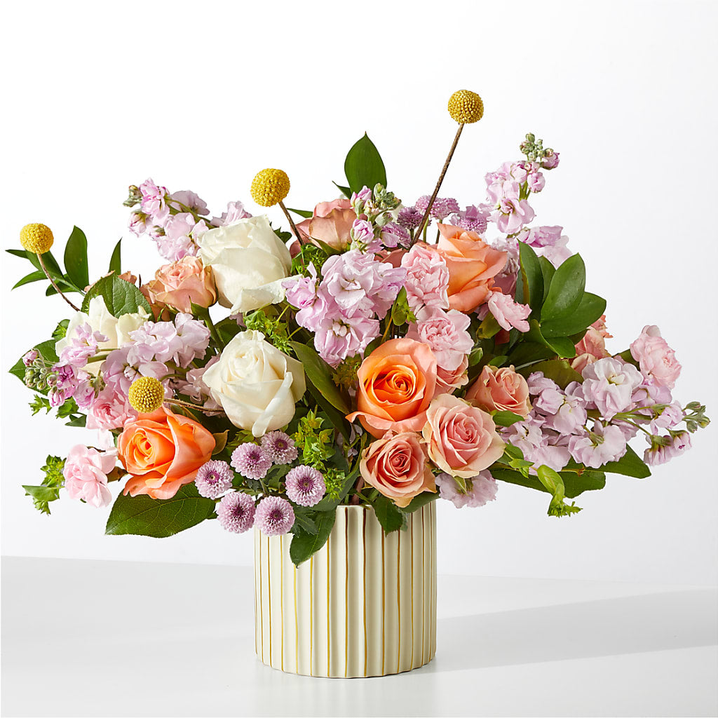 French Market Bouquet with Ivory Vase – Vidor Florist, Vidor TX