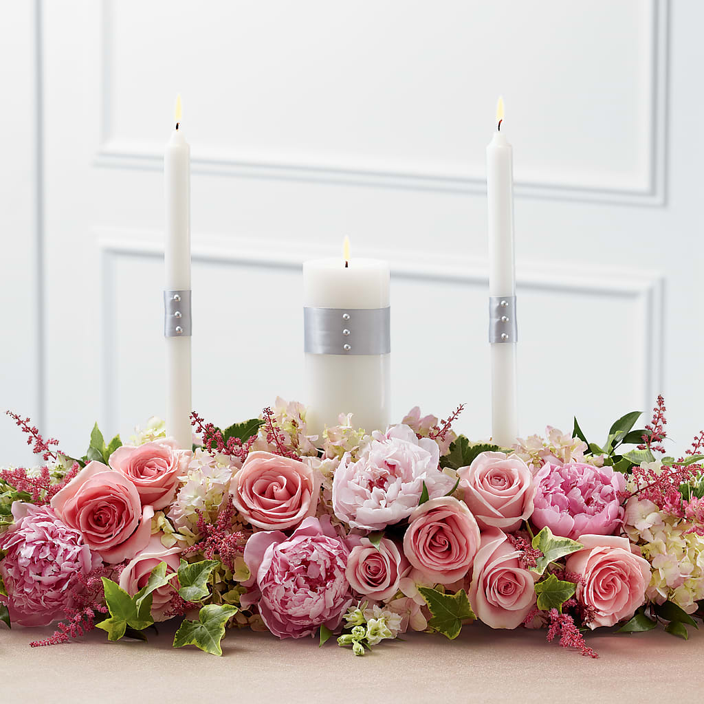 Worldwide Romance Unity Candle Arrangement – Vidor Florist, Vidor TX