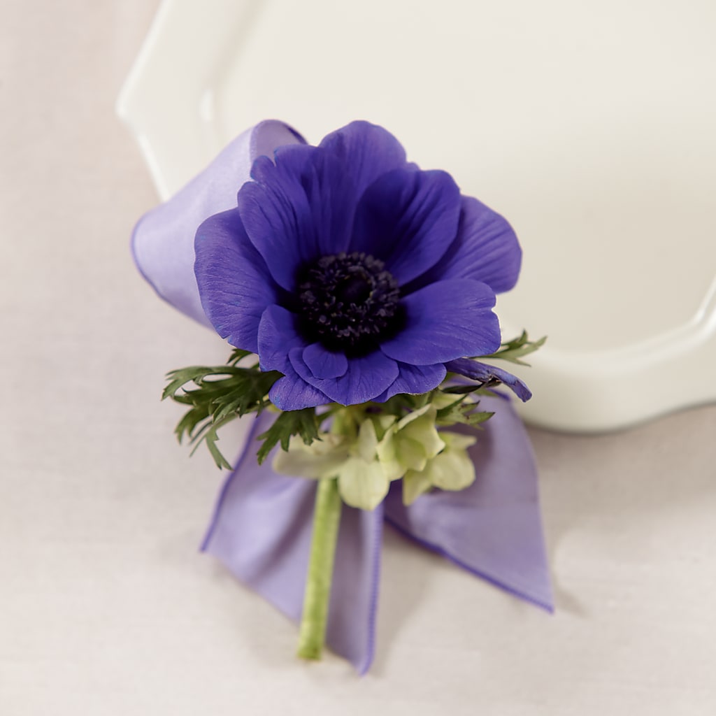 Purple Passion Boutonniere – Vidor Florist, Vidor TX