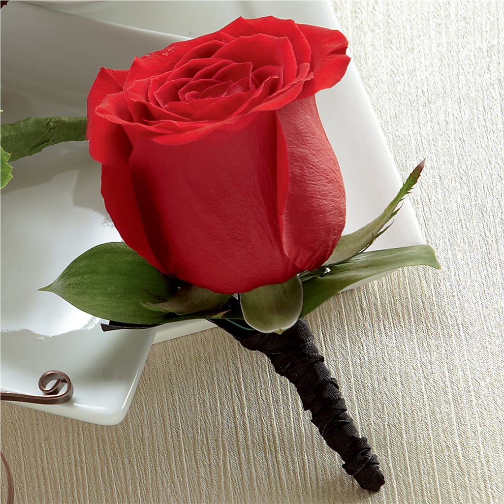 Red Rose Boutonniere – Vidor Florist, Vidor TX