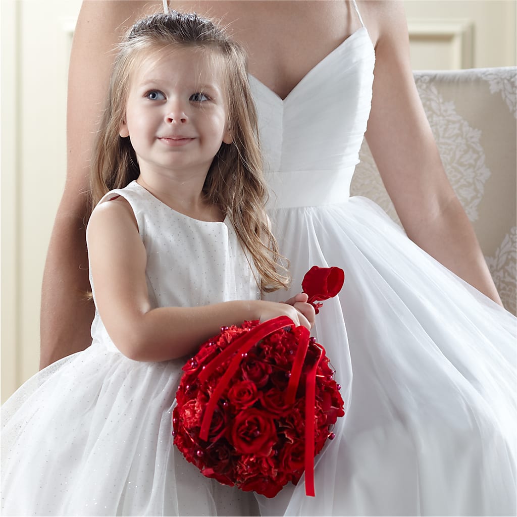 Pure at Heart Flower Girl Arrangement – Vidor Florist, Vidor TX