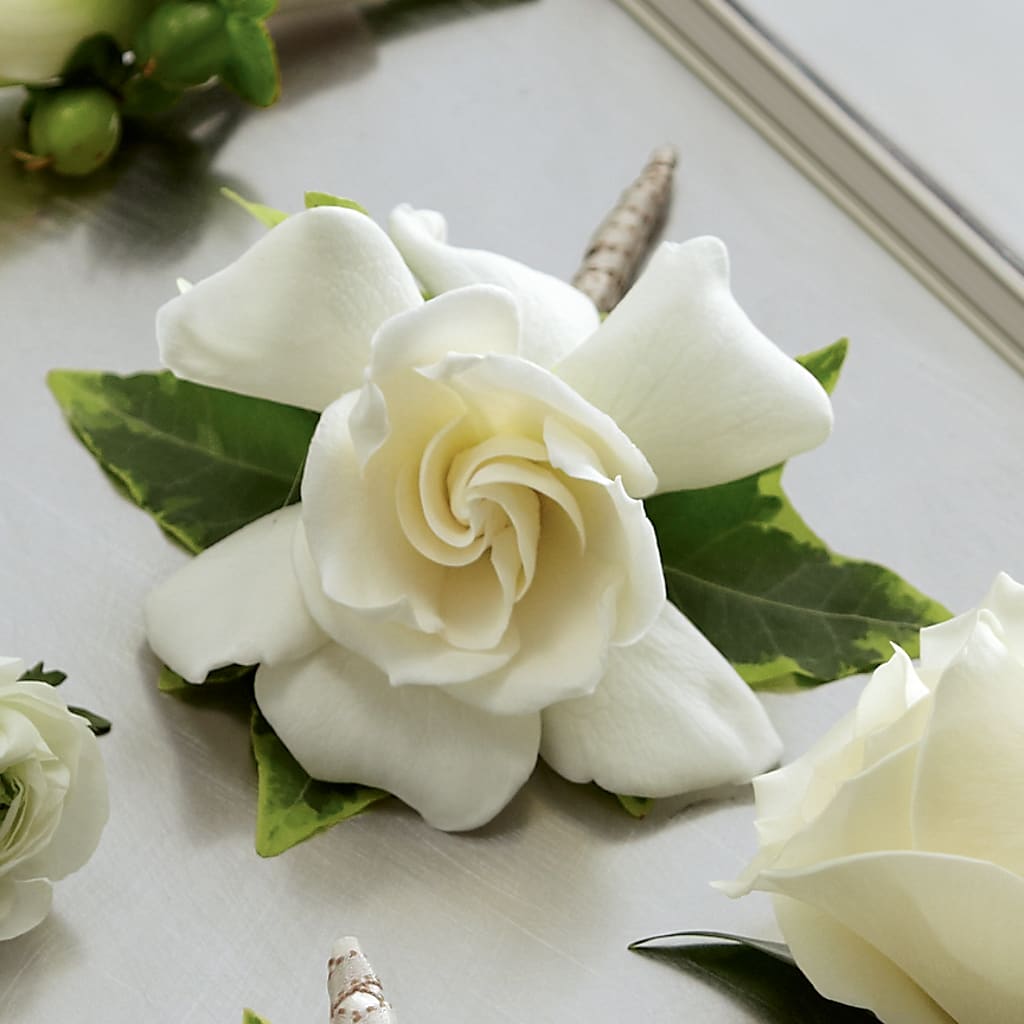 Gardenia Boutonniere – Vidor Florist, Vidor TX