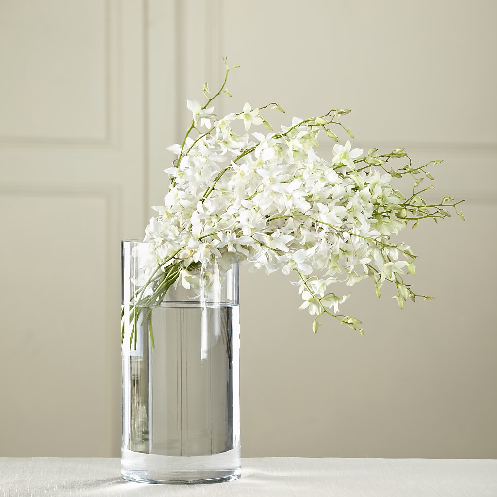 White Dendrobium Bouquet – Vidor Florist, Vidor TX