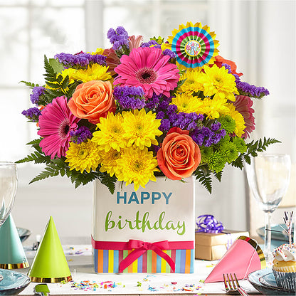 Birthday Brights Bouquet –  Vidor Florist, Vidor TX