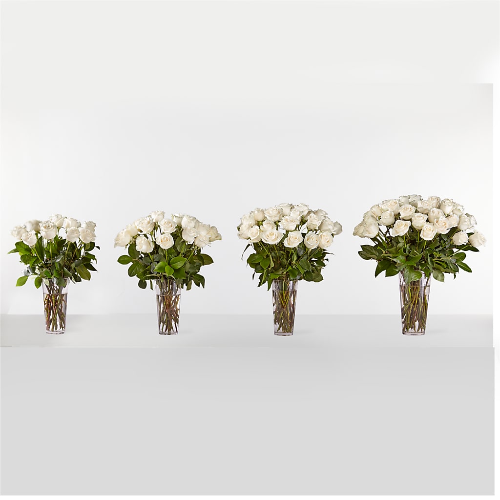 Long Stem White Rose Bouquet –  Vidor Florist, Vidor TX