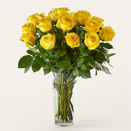 Long Stem Yellow Rose Bouquet –  Vidor Florist, Vidor TX