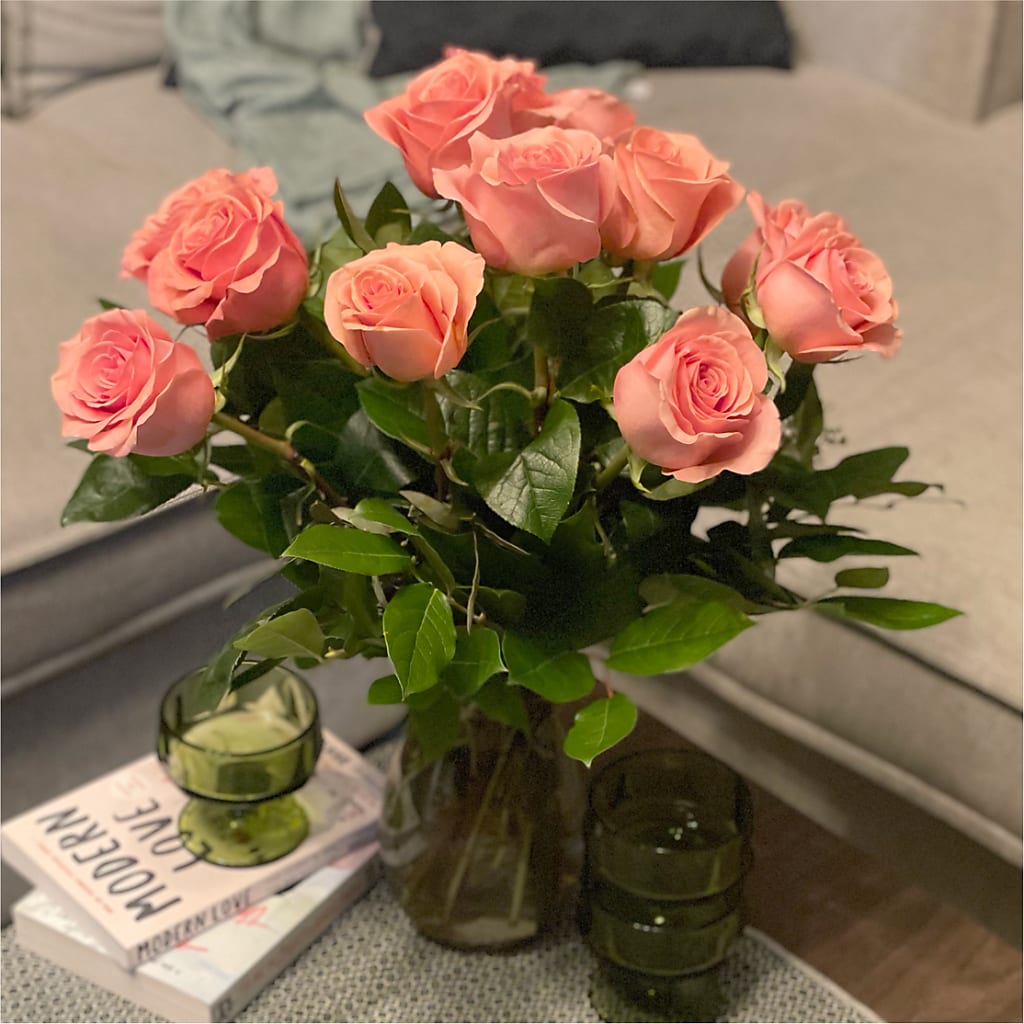 Long Stem Pink Rose Bouquet –  Vidor Florist, Vidor TX