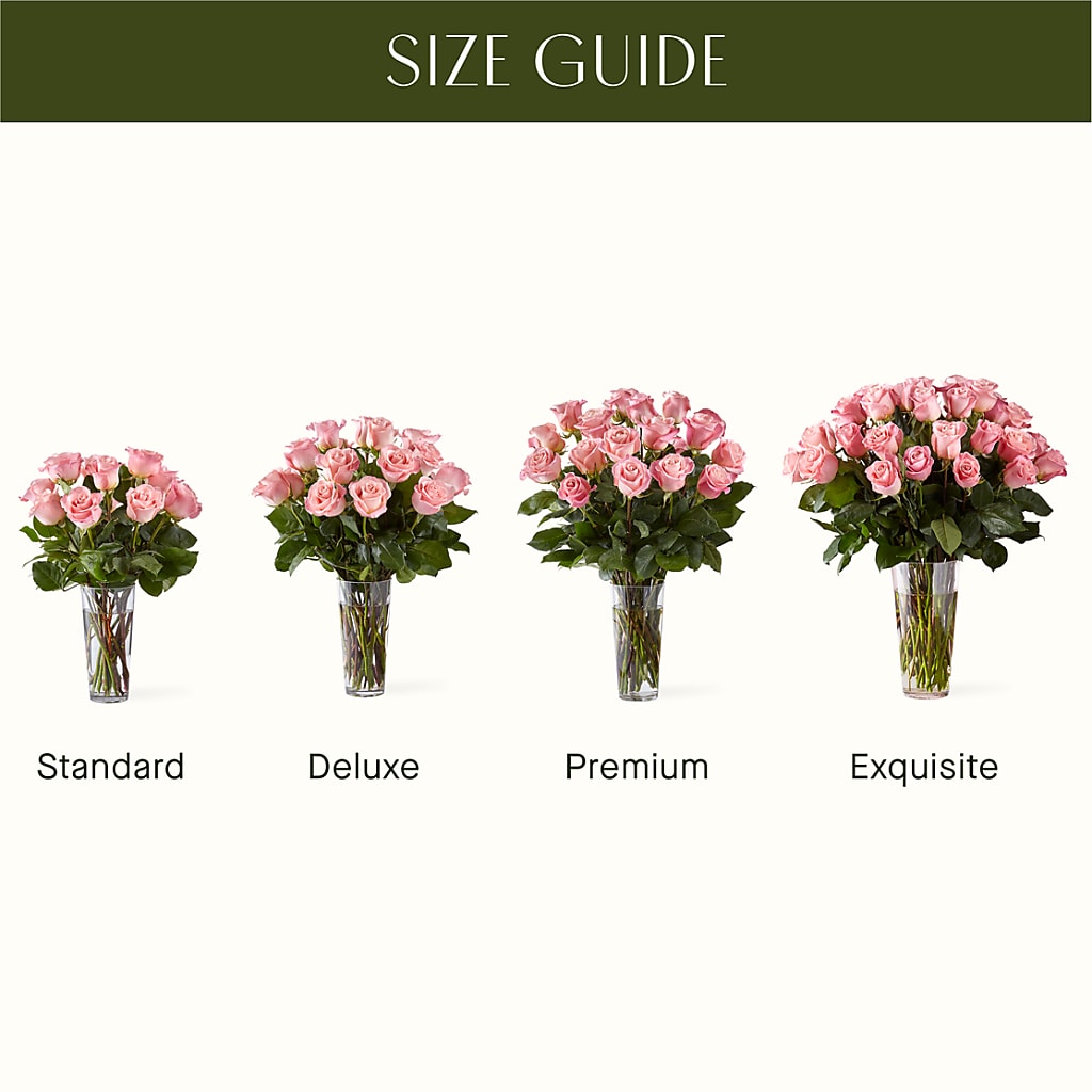 Long Stem Pink Rose Bouquet –  Vidor Florist, Vidor TX