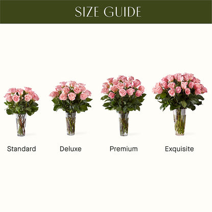Long Stem Pink Rose Bouquet –  Vidor Florist, Vidor TX