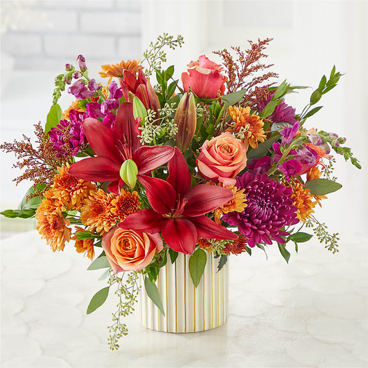 Burgundy Landscape Bouquet –  Vidor Florist, Vidor TX