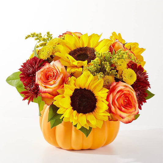 Golden Gourd Pumpkin Bouquet –  Vidor Florist, Vidor TX