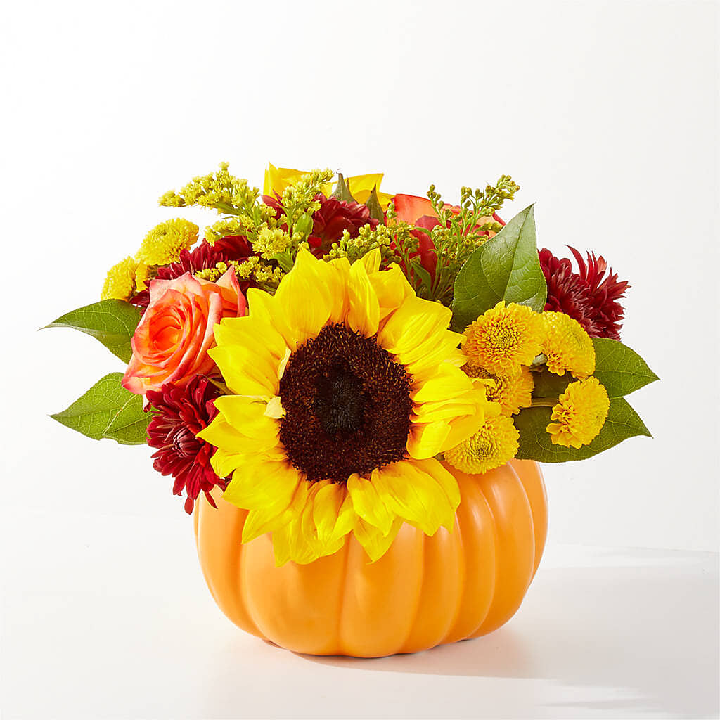 Golden Gourd Pumpkin Bouquet –  Vidor Florist, Vidor TX