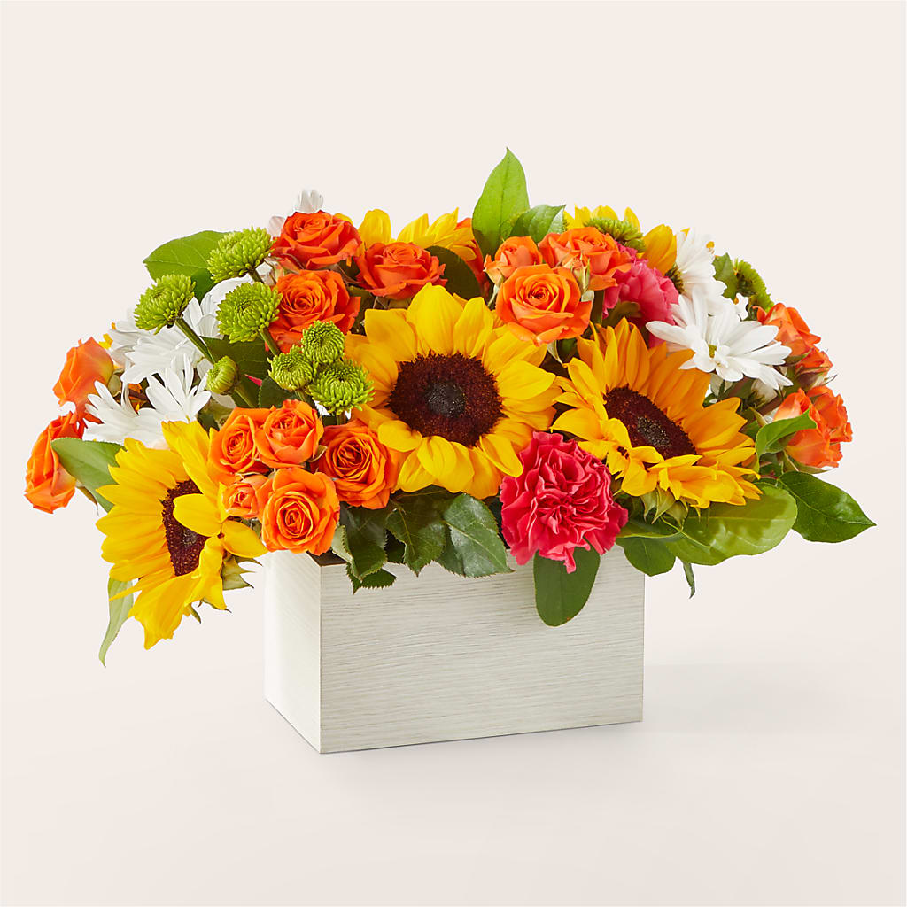 Sun-drenched Blooms Box Bouquet –  Vidor Florist, Vidor TX