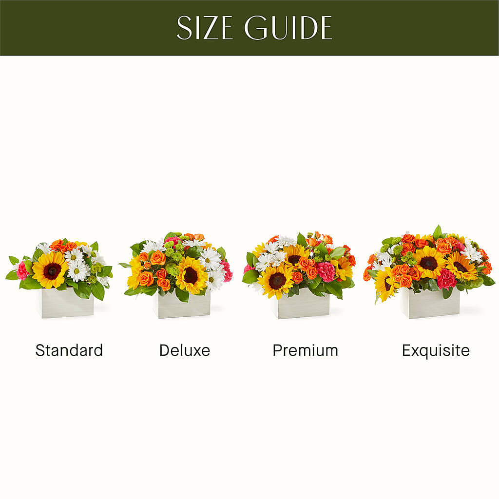 Sun-drenched Blooms Box Bouquet –  Vidor Florist, Vidor TX