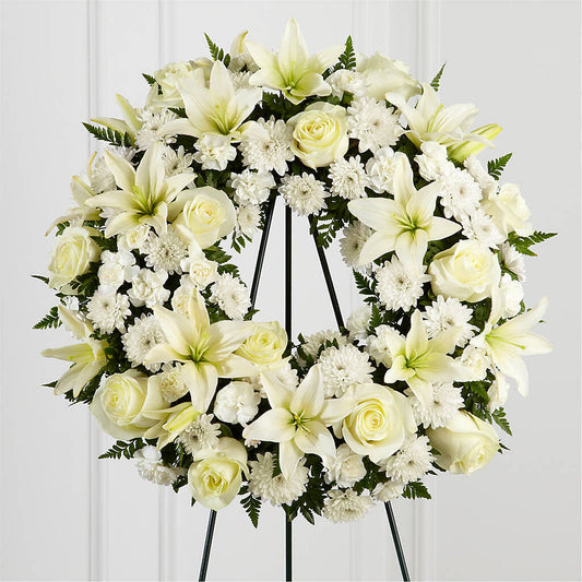 Treasured Tribute Wreath –  Vidor Florist, Vidor TX
